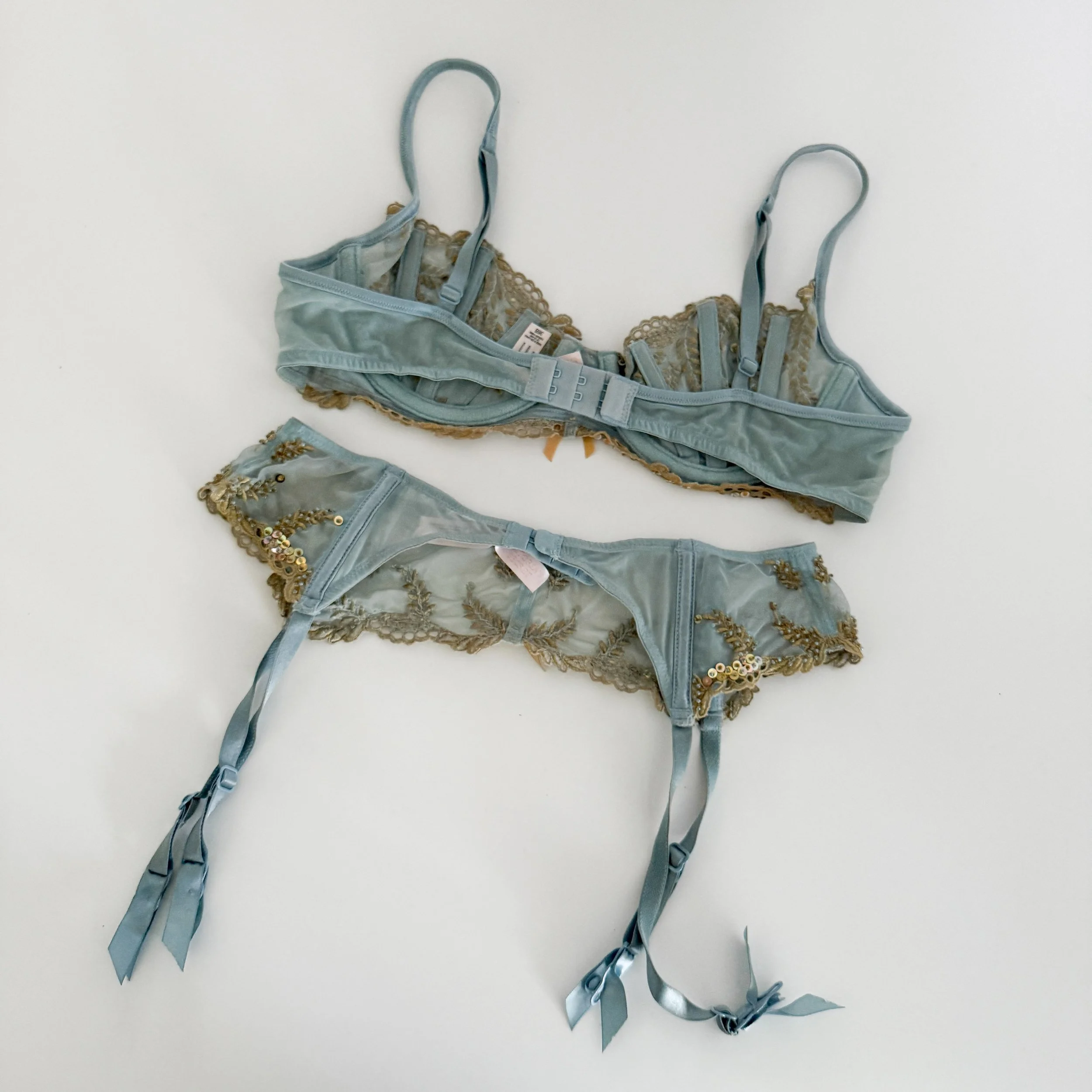 Christian Dior Vintage Floral Logo Bra (36B/34C/38A) — sororité.